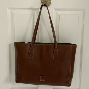 Dooney & Bourke Florentine Ashton Leather Tote in Chestnut.